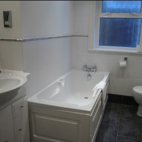 Clean, bright and spacious bathrooms