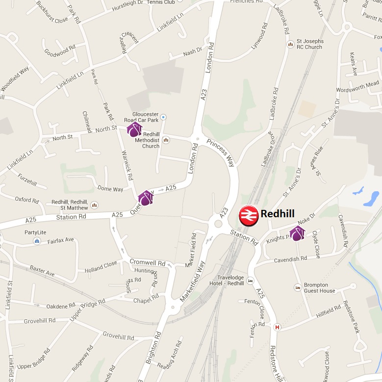 Redhill map